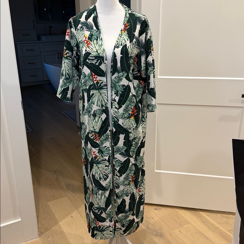 Rachel Zoe Green Tropical Print Tunic